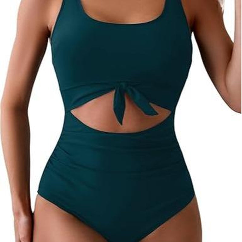 Eomenie Women'S One Piece Swimsuit Tummy Control Slimming Bathing Suit Cutout Tie Knot Swimwear Outdoorfun