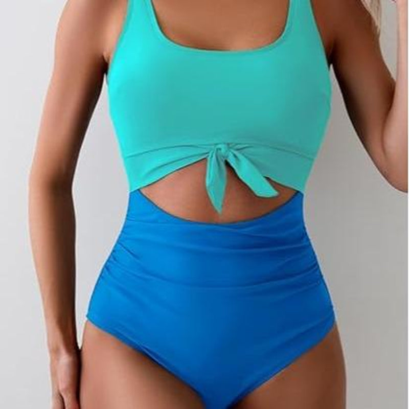 Eomenie Women'S One Piece Swimsuit Tummy Control Slimming Bathing Suit Cutout Tie Knot Swimwear Outdoorfun