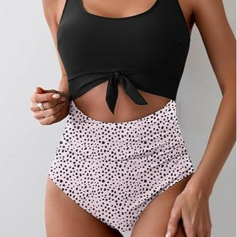 Eomenie Women'S One Piece Swimsuit Tummy Control Slimming Bathing Suit Cutout Tie Knot Swimwear Outdoorfun