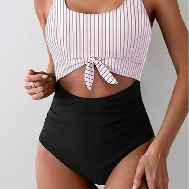 Eomenie Women'S One Piece Swimsuit Tummy Control Slimming Bathing Suit Cutout Tie Knot Swimwear Outdoorfun