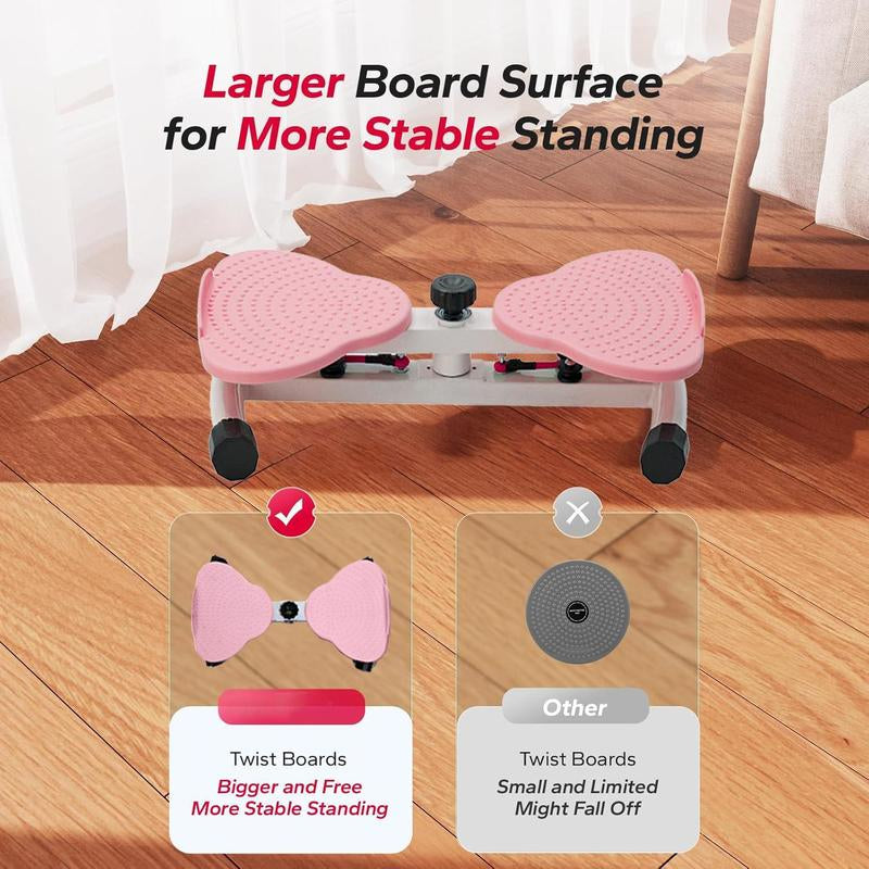 【Fathersdaygift】Feierdun Waist Twister Machine – Silent & Non-Slip Ab Board for Core Strength, Slim Waist & Toned Abs – Home Gym Aerobic Exercise Equipment for Women, Supports 350 Lbs