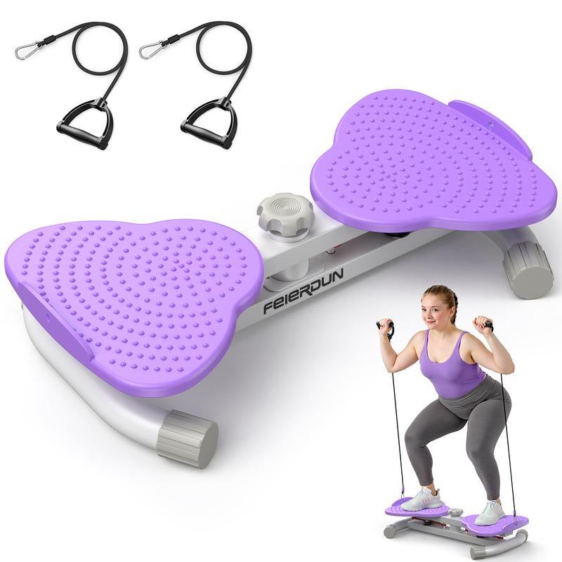 【Fathersdaygift】Feierdun Waist Twister Machine – Silent & Non-Slip Ab Board for Core Strength, Slim Waist & Toned Abs – Home Gym Aerobic Exercise Equipment for Women, Supports 350 Lbs