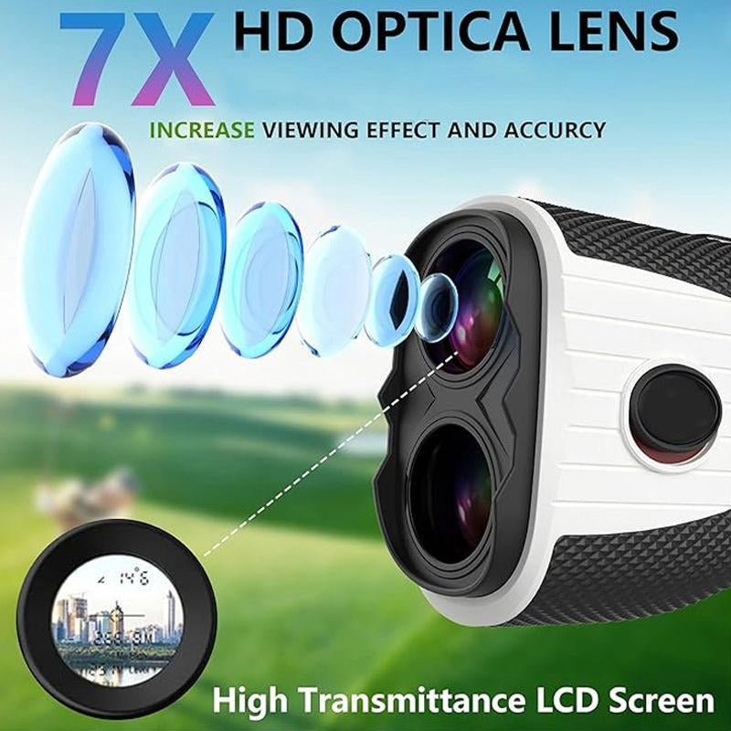 Golf Rangefinder, 1 Count 1200 Yard Golf Laser Rangefinder, 7X Magnification Golf Distance Rangefinder with Magnetic Holder, Perfect for Golf Enthusiast, Golf Accessories, Travel Essentials