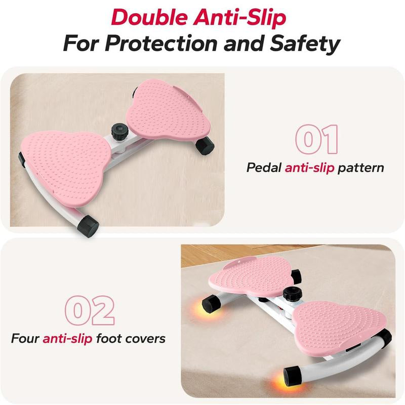 【Fathersdaygift】Feierdun Waist Twister Machine – Silent & Non-Slip Ab Board for Core Strength, Slim Waist & Toned Abs – Home Gym Aerobic Exercise Equipment for Women, Supports 350 Lbs