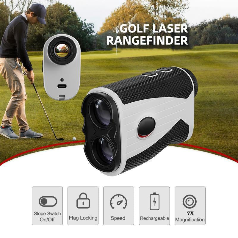 Golf Rangefinder, 1 Count 1200 Yard Golf Laser Rangefinder, 7X Magnification Golf Distance Rangefinder with Magnetic Holder, Perfect for Golf Enthusiast, Golf Accessories, Travel Essentials