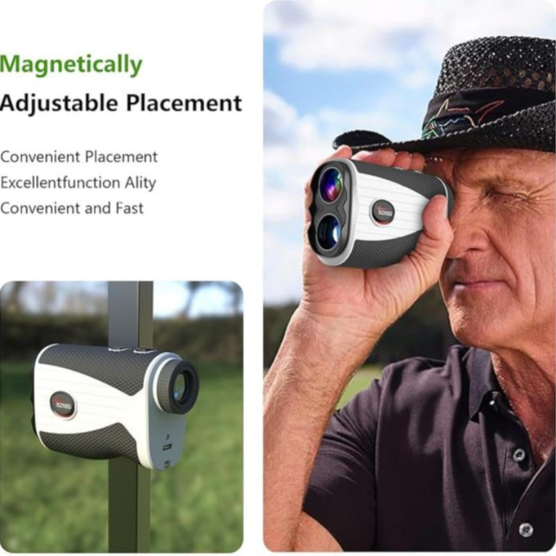 Golf Rangefinder, 1 Count 1200 Yard Golf Laser Rangefinder, 7X Magnification Golf Distance Rangefinder with Magnetic Holder, Perfect for Golf Enthusiast, Golf Accessories, Travel Essentials