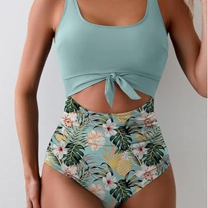 Eomenie Women'S One Piece Swimsuit Tummy Control Slimming Bathing Suit Cutout Tie Knot Swimwear Outdoorfun